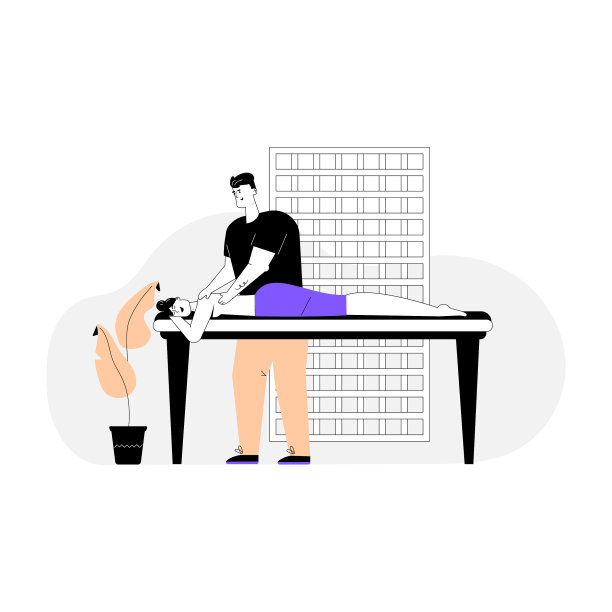 专业按摩师进行按摩图片下载