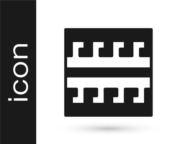 黑色古希腊图案图标孤立在白色上图片下载