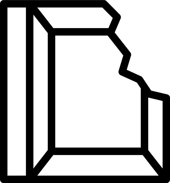 巧克力零食图标轮廓风格图片下载