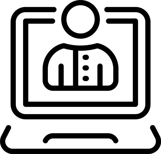 视频课程图标轮廓风格图片下载