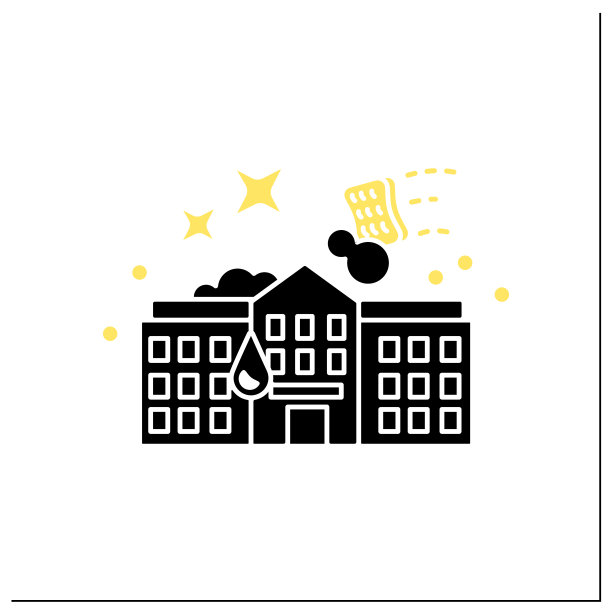 学校清洁图标字形图片下载