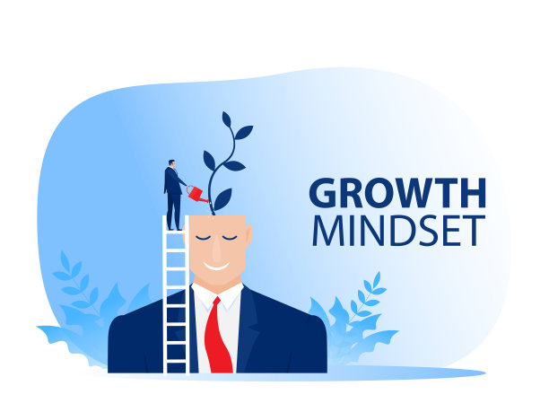 商人水植物钱想成长思维的概念向量图片下载