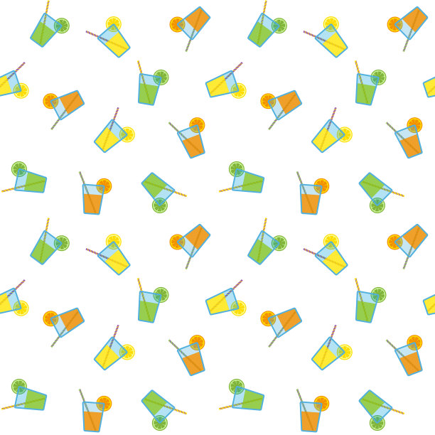 白色背景上的柑橘汁图案图片下载