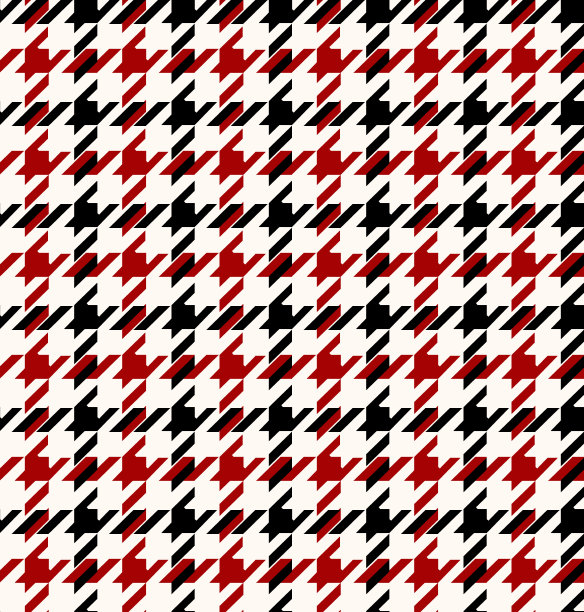 无缝犬牙花纹图案。撬棍打印说明。图片下载