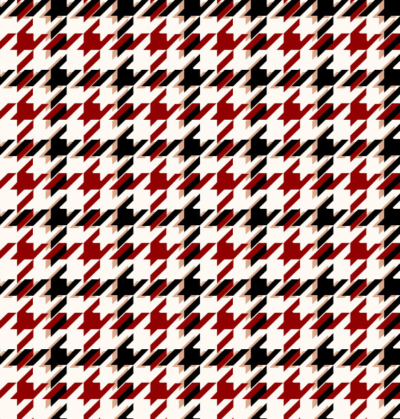 无缝犬牙花纹图案。撬棍打印说明。图片下载