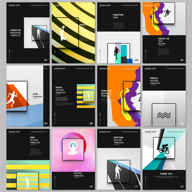 A4宣传册布局包括传单模板图片下载