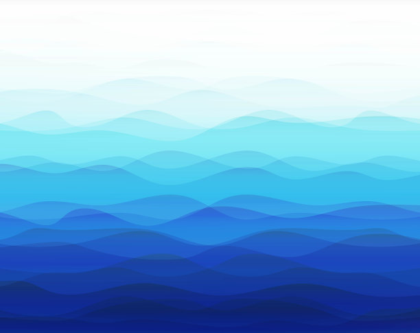 蓝色海洋背景与线图片下载