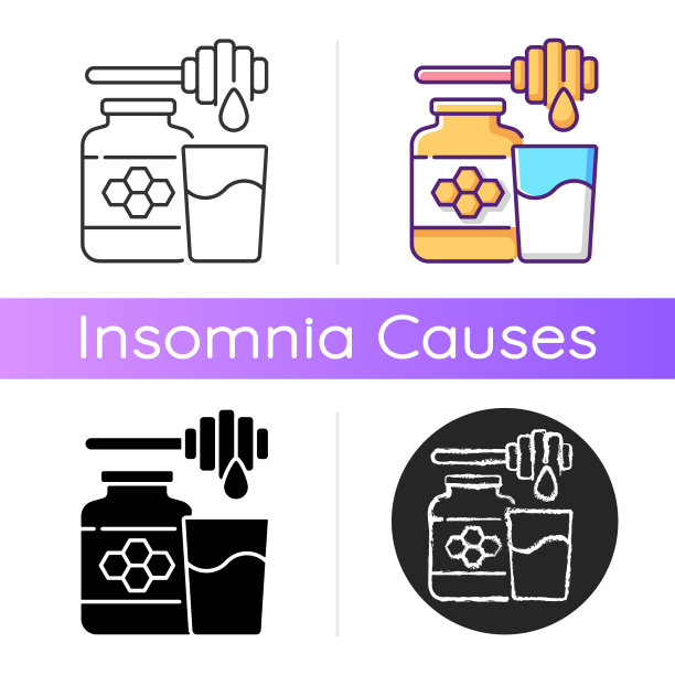 牛奶和蜂蜜图标图片下载