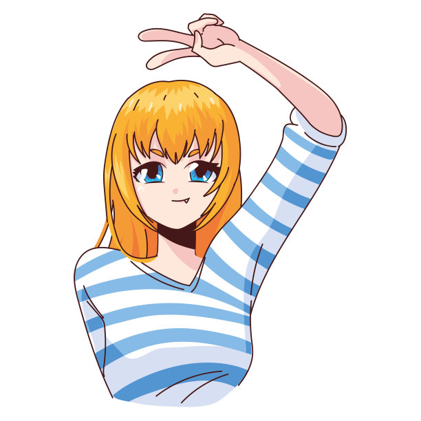 年轻女性漫画图片下载