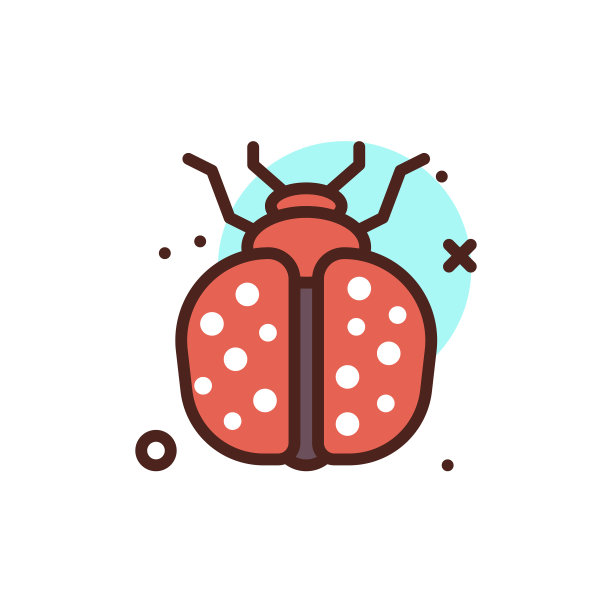 昆虫昆虫图标孤立在白色背景图片下载