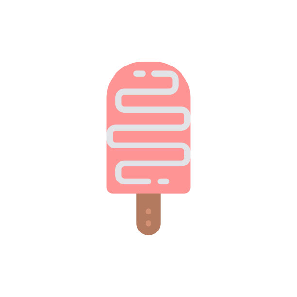 冰淇淋图标孤立在白色背景图片下载