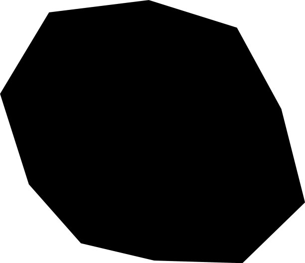 棱角几何的石头卵石形状简单基本图片下载