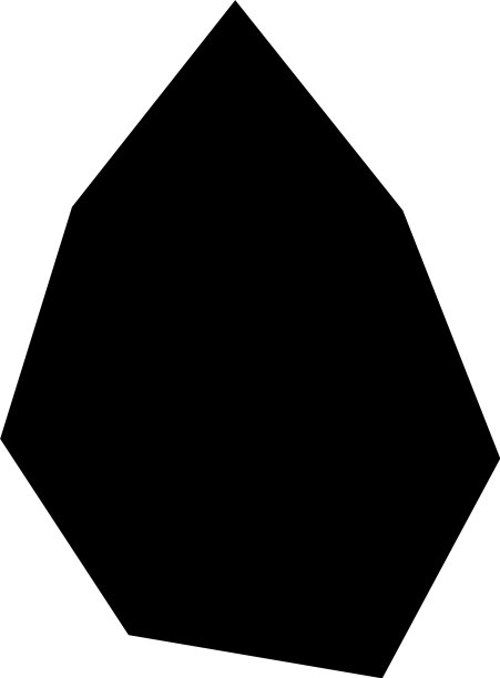 棱角几何的石头卵石形状简单基本图片下载