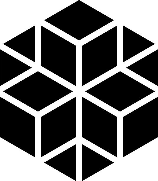 3d立方体方形图标符号和标志系列图片下载