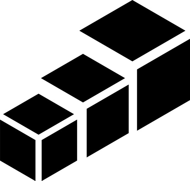 3d立方体方形图标符号和标志系列图片下载