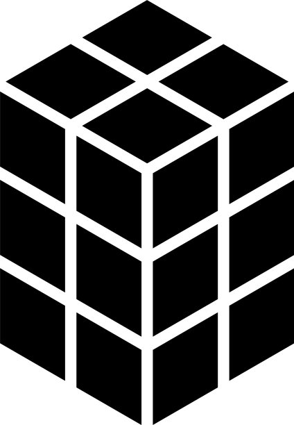 3d立方体方形图标符号和标志系列图片下载