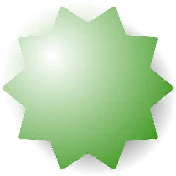 星爆日爆徽章封印形状圆形图片下载