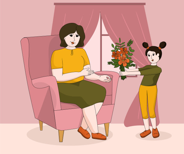 女孩手里拿着一束野花图片下载