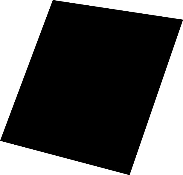 基本的方形形状的方形平面在透视3d图片下载