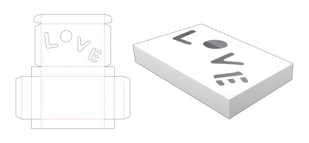 包装盒模切模板图片下载