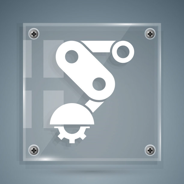 白色变速器自行车后速度折叠图标孤立在灰色背景。方形玻璃面板。向量图片下载