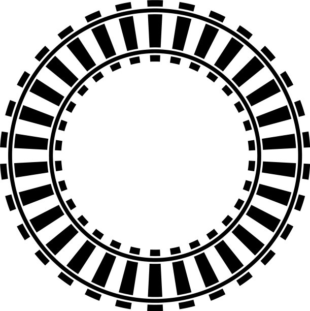 铁路列车轨道轮廓铁路轮廓图片下载