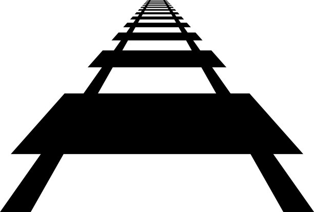 铁路列车轨道轮廓铁路轮廓图片下载