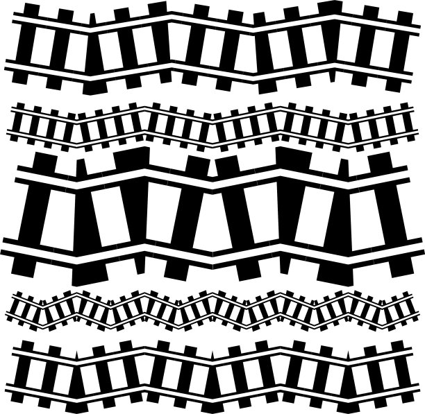 铁路列车轨道轮廓铁路轮廓图片下载