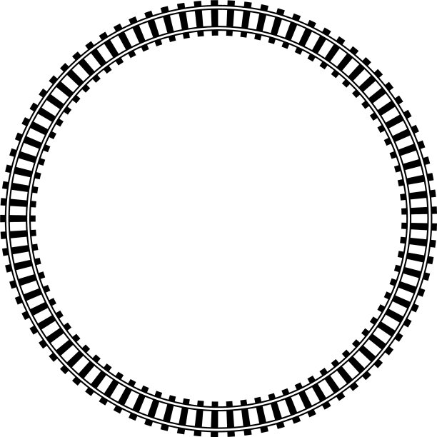 铁路列车轨道轮廓铁路轮廓图片下载