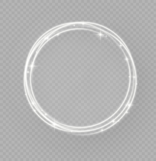 圣诞白光环，光圈闪。图片下载