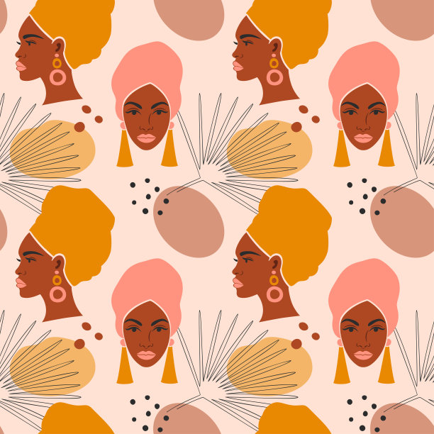 背景是一个漂亮的黑人女人。图片下载