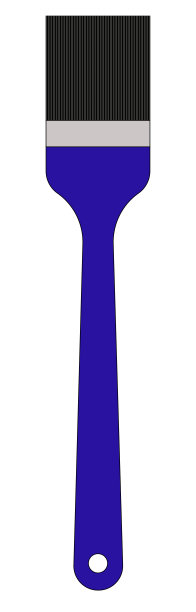 蓝色画笔的图形插图，用于图标，标志或网页装饰图片下载