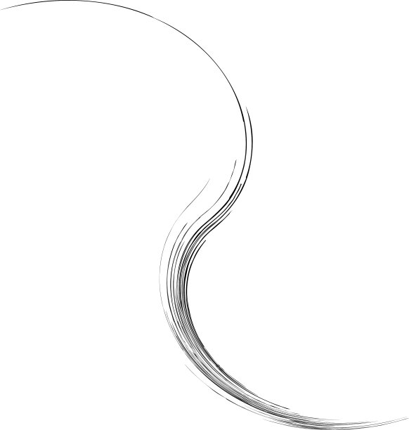 有机杂草草像弯曲的波浪线图片下载