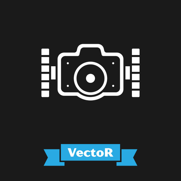 白色相机潜水员图标隔离图片下载