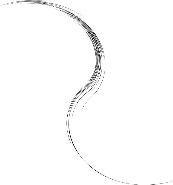 有机杂草草像弯曲的波浪线图片下载