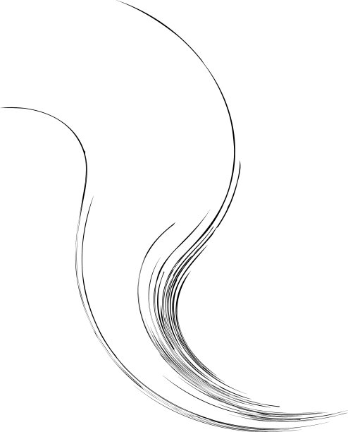 有机杂草草像弯曲的波浪线图片下载