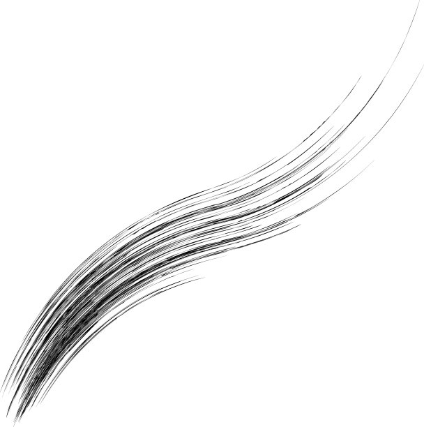 有机杂草草像弯曲的波浪线图片下载