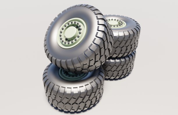 近处黑色轮胎越野图片下载