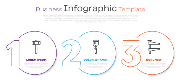 定线大锤油灰刀和夹紧工具图片下载