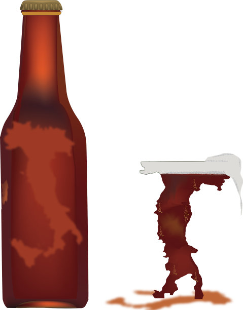 意大利啤酒瓶子图片下载