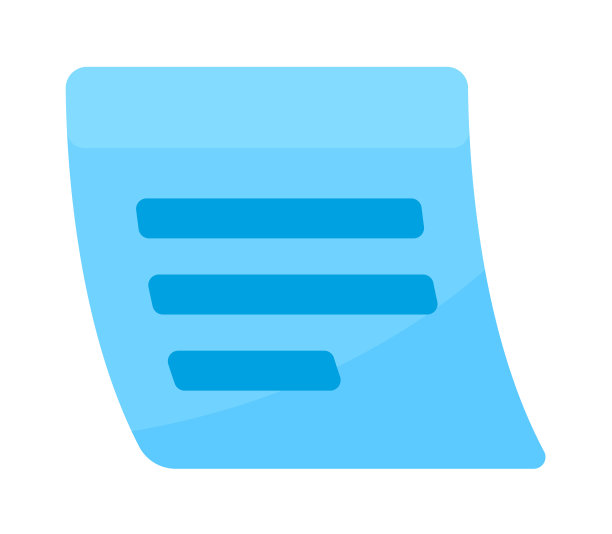 在白色背景上孤立的蓝色胶合信纸图片下载