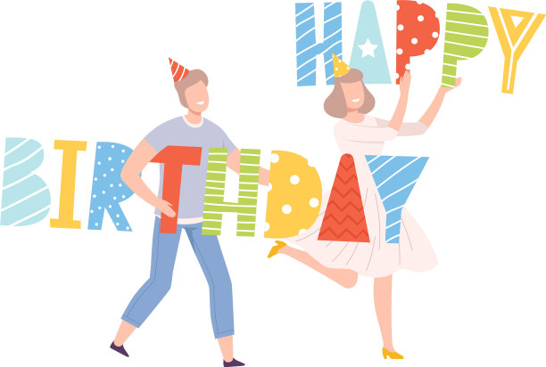 拿着字母的人创造了“快乐”这个词图片下载