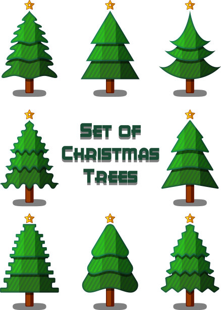 圣诞树集图片下载