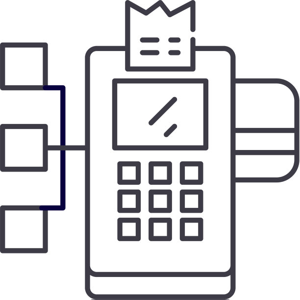 支付网关图标线性隔离图片下载