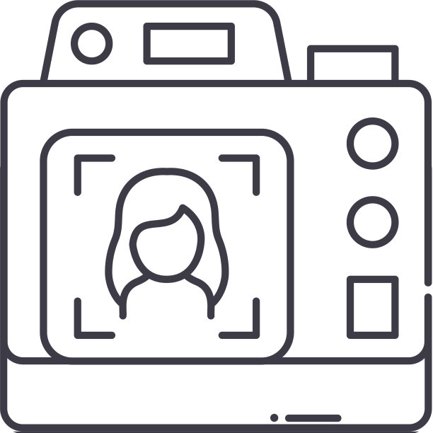 摄影图像图标线性孤立图片下载