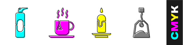 设置喷雾罐，可用于发胶杯的茶与茶图片下载