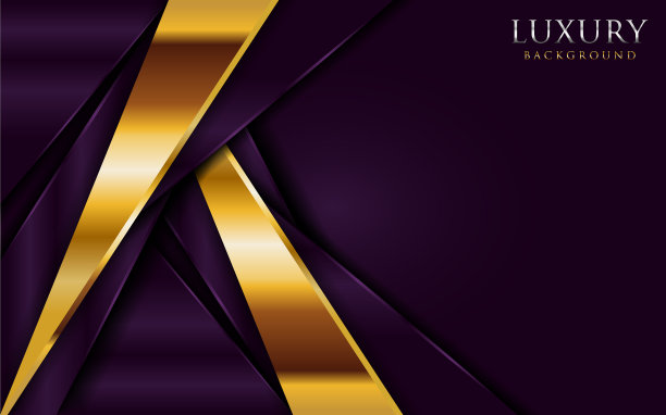 奢华的紫色背景与金色相结合图片下载