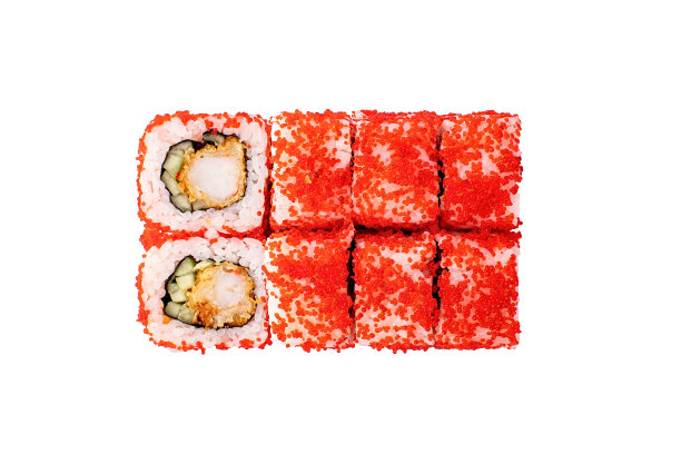 白色背景上的寿司卷。经典的寿司卷。白色背景上的寿司。图片下载