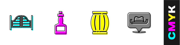 设置酒吧间门塔巴斯科辣酱枪火药桶图片下载