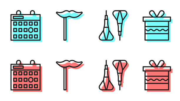 设线镖箭生日日历纸图片下载